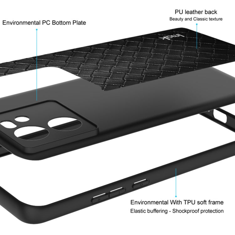 For iPhone 15 Pro Max IMAK LX-5 Series Shockproof PC + PU + TPU Protective Phone Case(Cross Texture)