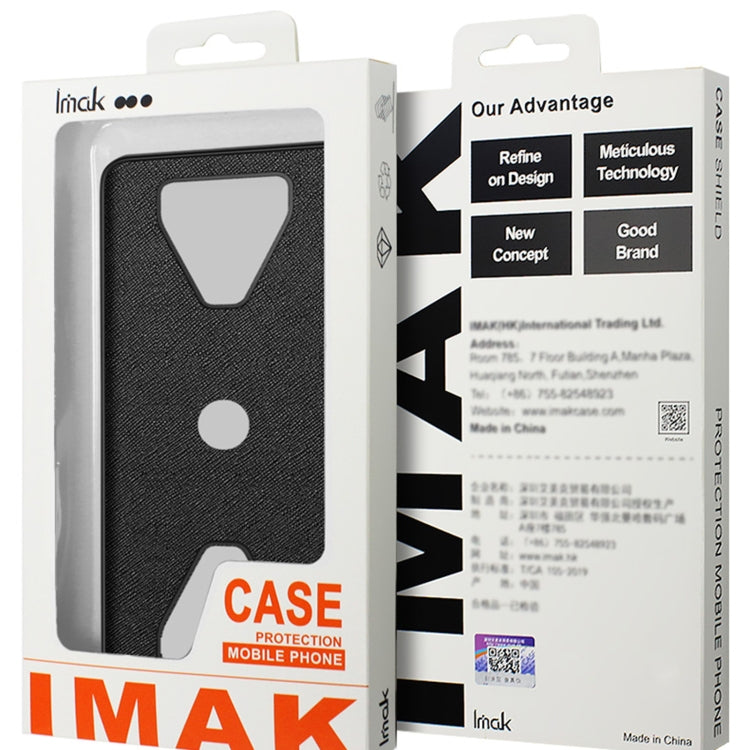 For iPhone 15 Pro Max IMAK LX-5 Series Shockproof PC + PU + TPU Protective Phone Case(Cross Texture)