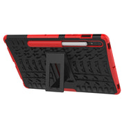 For Samsung Galaxy Tab S9 / S7 / S8 Tire Texture TPU + PC Tablet Case(Red)
