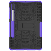 For Samsung Galaxy Tab S9 / S7 / S8 Tire Texture TPU + PC Tablet Case(Purple)