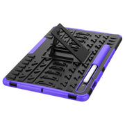 For Samsung Galaxy Tab S9 / S7 / S8 Tire Texture TPU + PC Tablet Case(Purple)