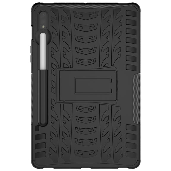 For Samsung Galaxy Tab S9 / S7 / S8 Tire Texture TPU + PC Tablet Case(Black)