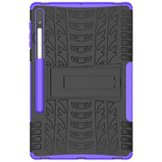 For Samsung Galaxy Tab S9+ Tire Texture TPU + PC Tablet Case(Purple)