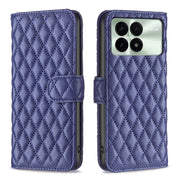 For Xiaomi Redmi K70 / K70 Pro Diamond Lattice Wallet Leather Flip Phone Case(Blue)