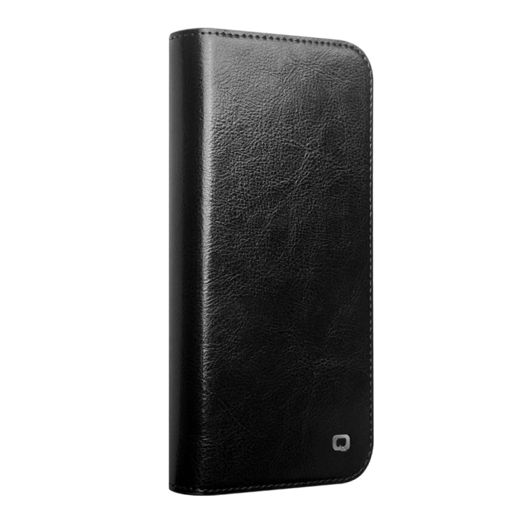 For iPhone 16 Pro Max QIALINO Classic Genuine Leather Phone Case(Black)