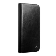 For iPhone 16 Pro QIALINO Classic Genuine Leather Phone Case(Black)