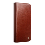 For iPhone 16 Pro QIALINO Classic Genuine Leather Phone Case(Brown)
