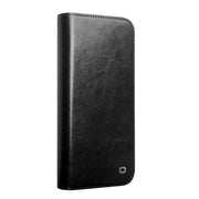 For iPhone 16 QIALINO Classic Genuine Leather Phone Case(Black)
