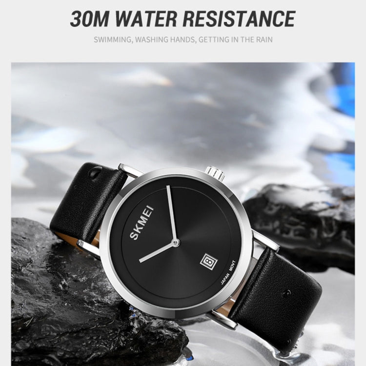 SKMEI 1907 Multifunctional Men 30M Water-resistant Fashion Quartz Digital Wrist Watch(Silver)