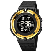 SKMEI 2010 Multifunctional Men 50M Water-resistant Luminous Digital Wrist Watch(Gold)