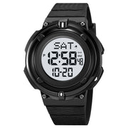 SKMEI 2010 Multifunctional Men 50M Water-resistant Luminous Digital Wrist Watch(Black White)