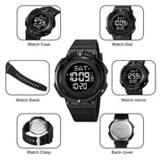 SKMEI 2010 Multifunctional Men 50M Water-resistant Luminous Digital Wrist Watch(Gold)