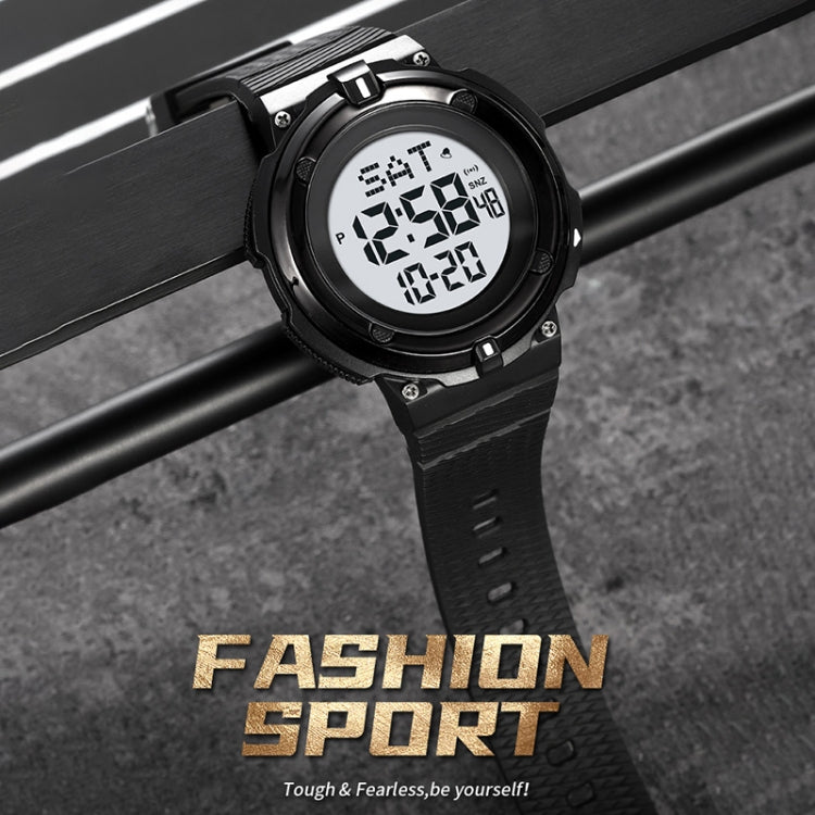 SKMEI 2010 Multifunctional Men 50M Water-resistant Luminous Digital Wrist Watch(Black)