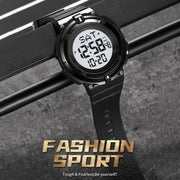 SKMEI 2010 Multifunctional Men 50M Water-resistant Luminous Digital Wrist Watch(Rose Gold)