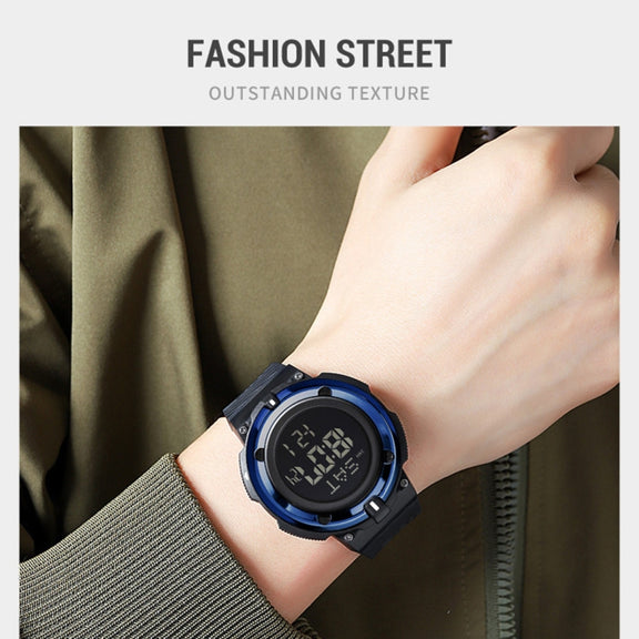 SKMEI 2010 Multifunctional Men 50M Water-resistant Luminous Digital Wrist Watch(Dark Blue)