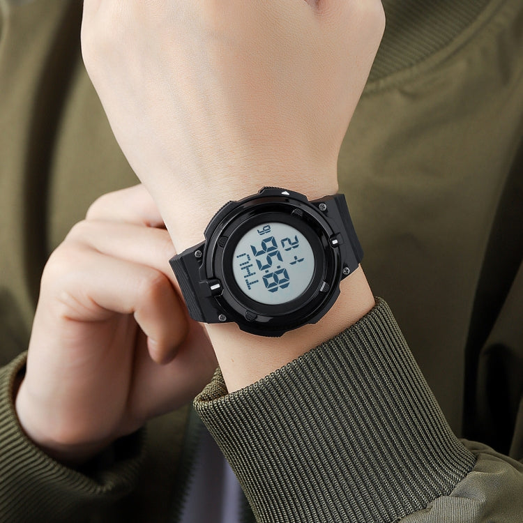SKMEI 2010 Multifunctional Men 50M Water-resistant Luminous Digital Wrist Watch(Black)