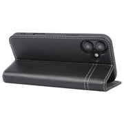 For iPhone 16 Plus GEBEI Top-grain Horizontal Flip Leather Phone Case(Black)