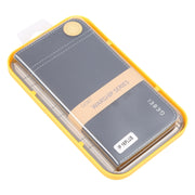 For iPhone 16 Plus GEBEI Top-grain Horizontal Flip Leather Phone Case(Blue)
