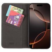 For iPhone 16 Pro Max GEBEI Top-grain Horizontal Flip Leather Phone Case(Black)