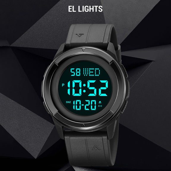 SKMEI 2047 Multifunctional Men 50M Water-resistant Sports Digital Wrist Watch(Blue+Black)