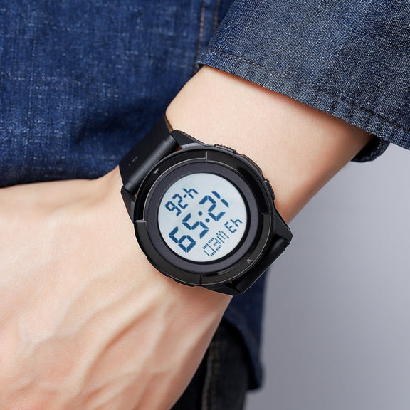 SKMEI 2047 Multifunctional Men 50M Water-resistant Sports Digital Wrist Watch(Blue+White)