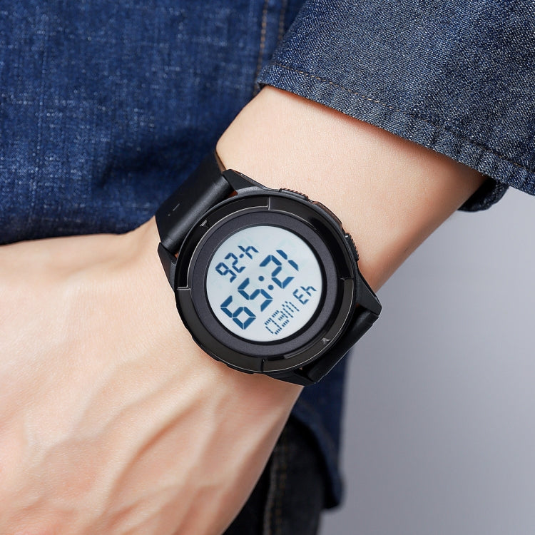 SKMEI 2047 Multifunctional Men 50M Water-resistant Sports Digital Wrist Watch(Silver+White)