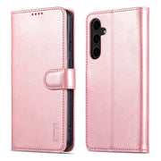 For Samsung Galaxy S24 5G AZNS Skin Feel Calf Texture Flip Leather Phone Case(Rose Gold)