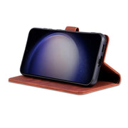 For Samsung Galaxy S24+ 5G AZNS Skin Feel Calf Texture Flip Leather Phone Case(Brown)