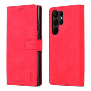 For Samsung Galaxy S24 Ultra 5G AZNS Skin Feel Calf Texture Flip Leather Phone Case(Red)