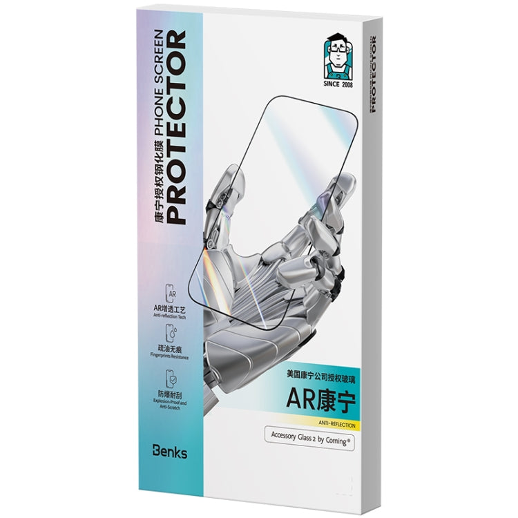 For iPhone 15 Pro Max Benks King Kong Corning AR Antireflective Tempered Glass Film