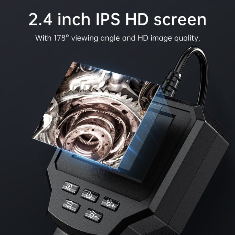 128AV 8mm Lenses Industrial Pipeline Endoscope with 2.4 inch Screen, Spec:3m Tube