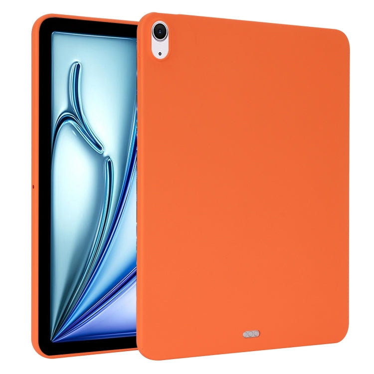 For iPad Air 11 2024 / 2025 Oil Spray Skin-friendly TPU Tablet Case(Orange)