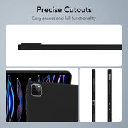 For iPad Air 11 2024 / 2025 Oil Spray Skin-friendly TPU Tablet Case(Black)