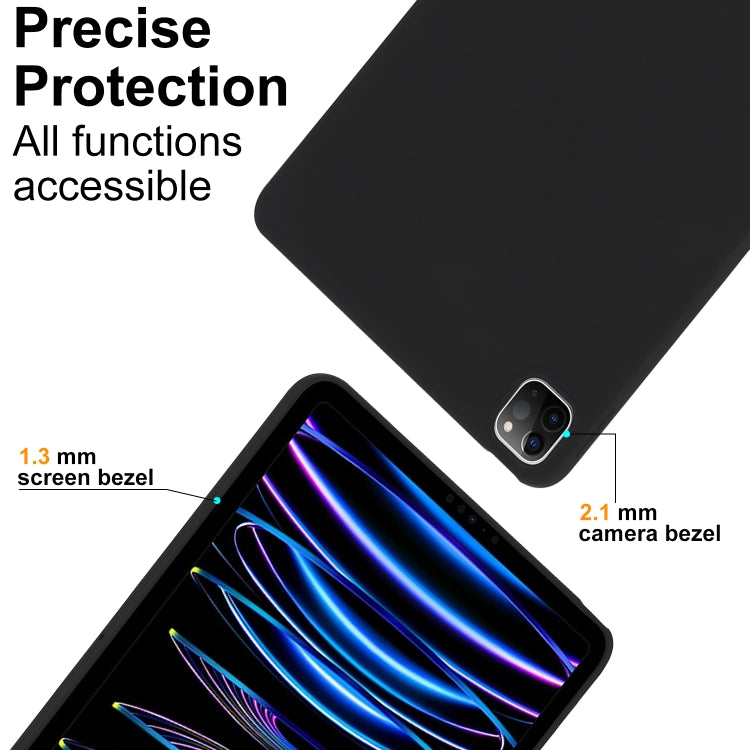 For iPad Air 11 2024 / 2025 Oil Spray Skin-friendly TPU Tablet Case(Black)