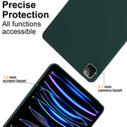For iPad Air 11 2024 Oil Spray Skin-friendly TPU Tablet Case(Deep Green)