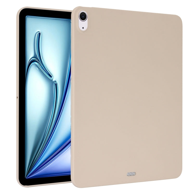 For iPad Air 11 2024 / 2025 Oil Spray Skin-friendly TPU Tablet Case(Milk White)