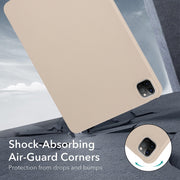 For iPad Air 11 2024 / 2025 Oil Spray Skin-friendly TPU Tablet Case(Milk White)