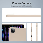 For iPad Air 13 2024 Oil Spray Skin-friendly TPU Tablet Case(Milk White)