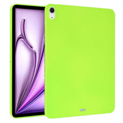 For iPad Air 13 2024 / Air 13 2025 Oil Spray Skin-friendly TPU Tablet Case(Fluorescent Green)