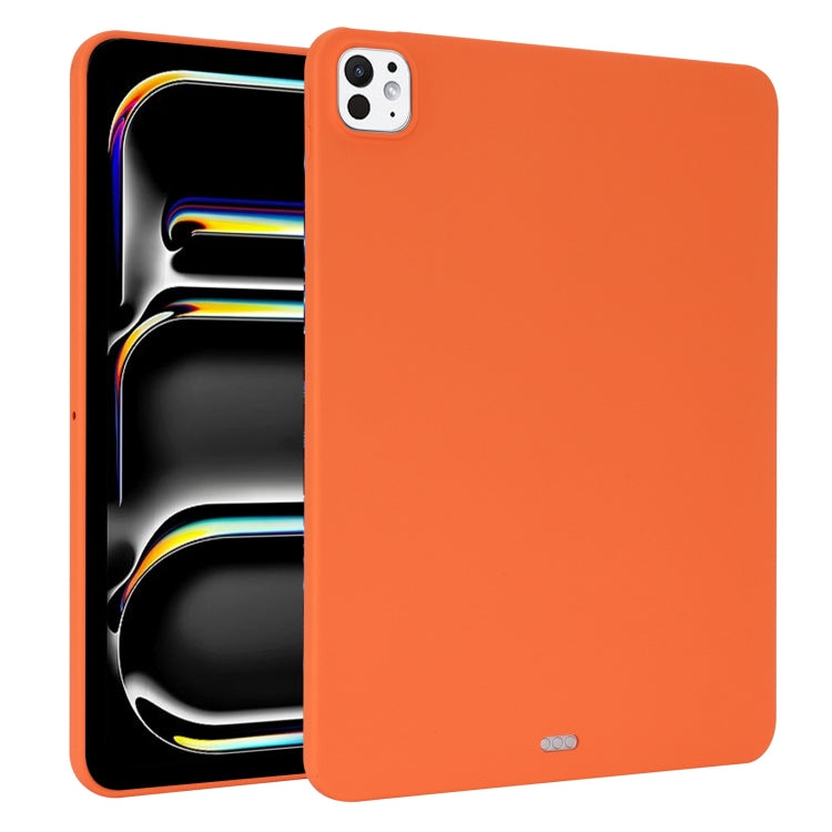 For iPad Pro 11 2024 Oil Spray Skin-friendly TPU Tablet Case(Orange)