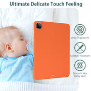 For iPad Pro 11 2024 Oil Spray Skin-friendly TPU Tablet Case(Orange)
