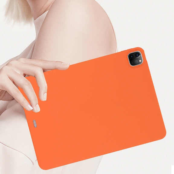 For iPad Pro 11 2024 Oil Spray Skin-friendly TPU Tablet Case(Orange)