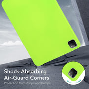 For iPad Pro 11 2024 Oil Spray Skin-friendly TPU Tablet Case(Fluorescent Green)