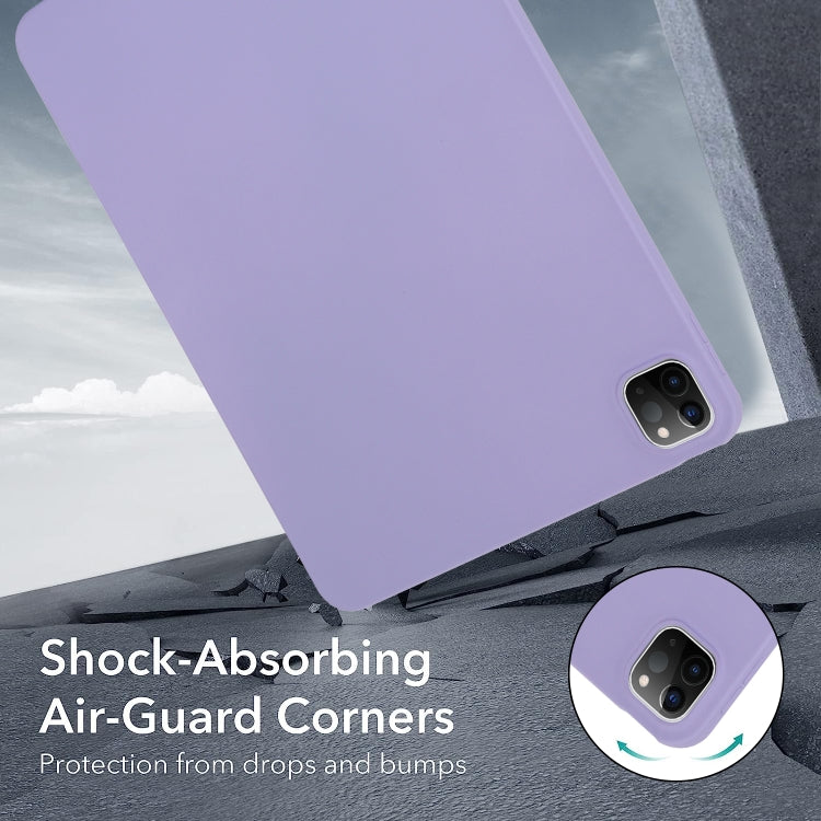 For iPad Pro 11 2024 Oil Spray Skin-friendly TPU Tablet Case(Purple)