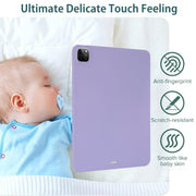 For iPad Pro 11 2024 Oil Spray Skin-friendly TPU Tablet Case(Purple)