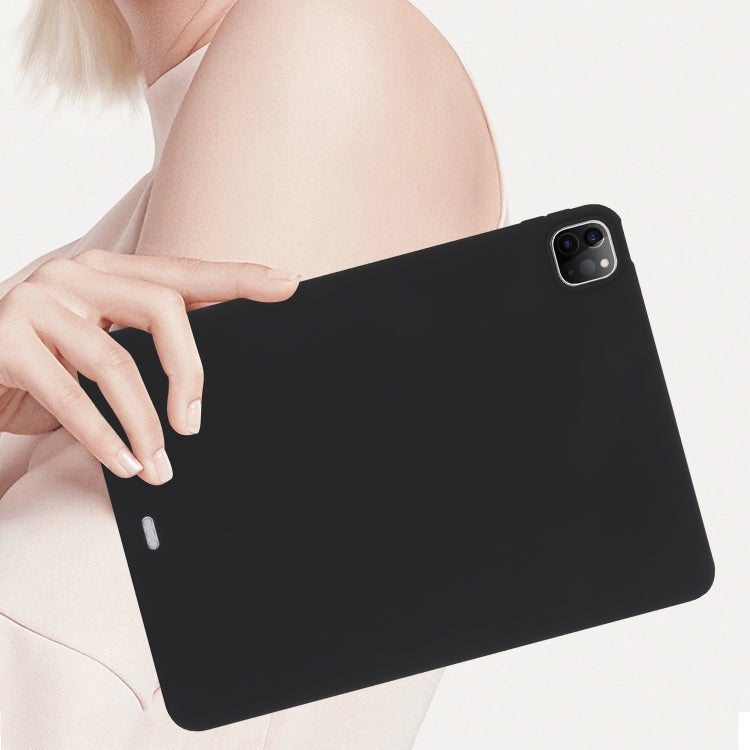 For iPad Pro 13 2024 Oil Spray Skin-friendly TPU Tablet Case(Black)