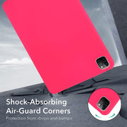 For iPad Pro 13 2024 Oil Spray Skin-friendly TPU Tablet Case(Rose Red)