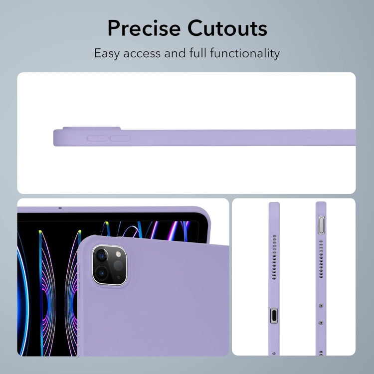 For iPad Pro 13 2024 Oil Spray Skin-friendly TPU Tablet Case(Purple)