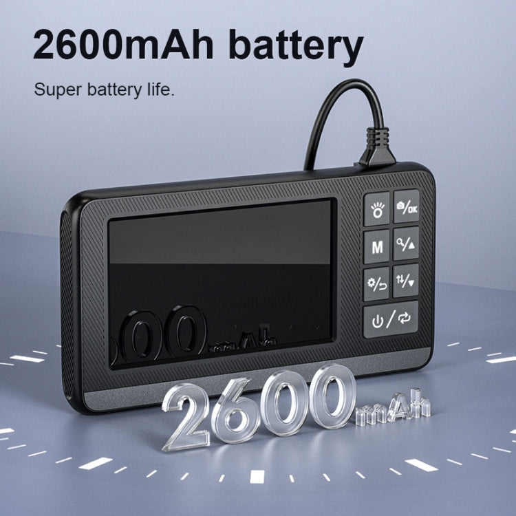 P005 8mm Single Lenses Industrial Pipeline Endoscope with 4.3 inch HD Screen, Spec:5m Tube