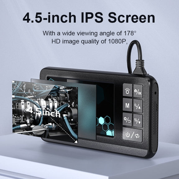 P005 8mm Single Lenses Industrial Pipeline Endoscope with 4.3 inch HD Screen, Spec:5m Tube